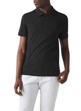 Polo Lacoste Slim Fit Negro Hombre