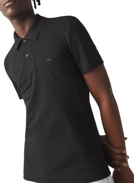 Polo Lacoste Slim Fit Negro Hombre