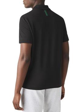 Polo Lacoste Slim Fit Negro Hombre