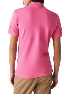 Polo Lacoste Slim Fit Rosa Hombre
