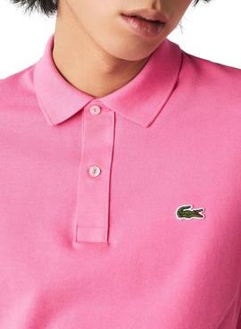 Polo Lacoste Slim Fit Rosa Hombre