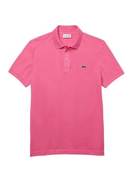 Polo Lacoste Slim Fit Rosa Hombre