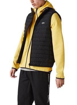 Chaleco Lacoste Acolchado Negro Para Hombre