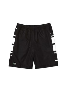 Bermuda Lacoste Sport Negra Para Hombre