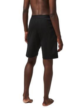 Bermudas Lacoste Lounge Negra Para Hombre