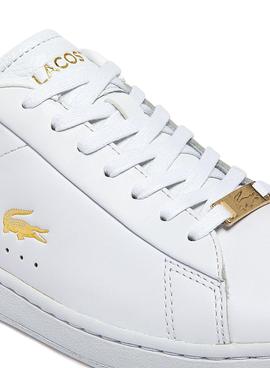 Zapatillas Lacoste Carnaby Evo Blancas Mujer