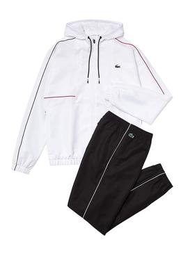 Chándal Lacoste Sport Blanco Y Negro Hombre
