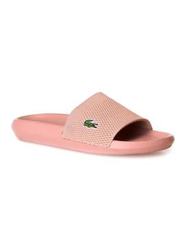 Chanclas Lacoste Malla Rosa