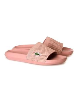 Chanclas Lacoste Malla Rosa