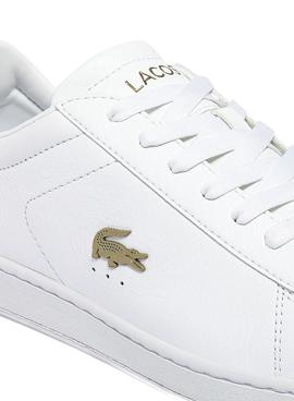 Zapatillas Lacoste Carnaby Evo Blancas Para Hombre