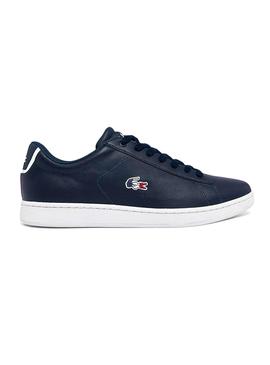 Zapatillas Lacoste Carnaby Evo Marino Para Hombre
