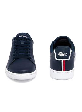 Zapatillas Lacoste Carnaby Evo Marino Para Hombre