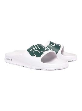 Chanclas Lacoste Croco 2.0 Blancas Para Hombre