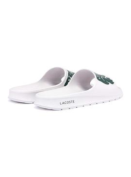 Chanclas Lacoste Croco 2.0 Blancas Para Hombre