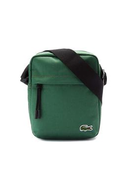 Bolso Bandolera Lacoste Neocroc Verde Para Hombre