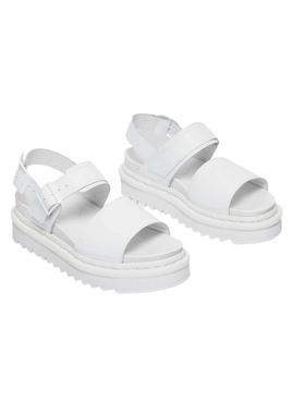 Sandalias Dr Martens Voss Mono Blancas Para Mujer