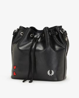 Bolsa Fred Perry Amy Winehouse Negro Para Mujer
