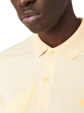 Polo Lacoste Cocodrilo Amarillo Para Hombre