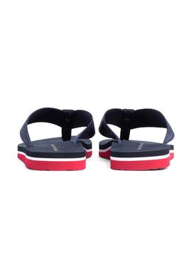 Chanclas Tommy Hilfiger Jacquard Azul Mujer