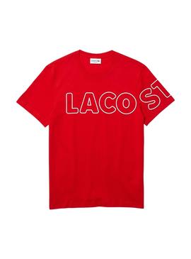Camiseta Lacoste Heritage Roja Para Hombre