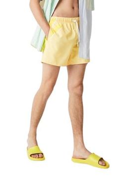 Bañador Lacoste Boxer Amarillo Para Hombre