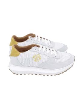 Zapatillas Popa Ines Serraje Blanco Para Mujer