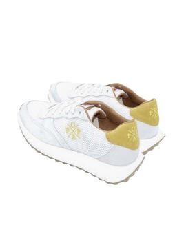 Zapatillas Popa Ines Serraje Blanco Para Mujer