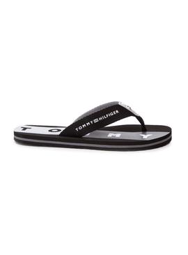 Chanclas Tommy Hilfiger Flag Print Negro Mujer