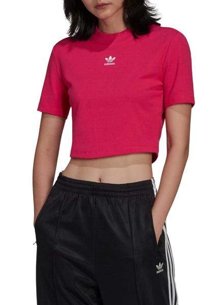 Crop Adidas Adicolor Essentials Fucsia Mujer