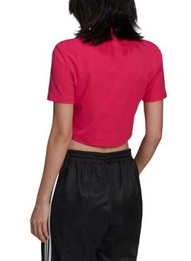 Crop Top Adidas Adicolor Essentials Fucsia Mujer