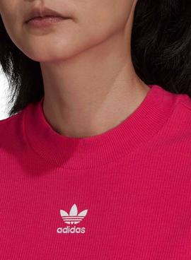 Crop Top Adidas Adicolor Essentials Fucsia Mujer