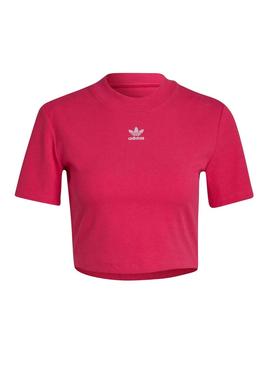 Crop Top Adidas Adicolor Essentials Fucsia Mujer