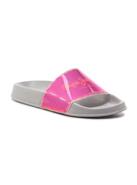 Chanclas Pepe Jeans Flap Fluor Rosa Mujer