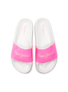 Chanclas Pepe Jeans Flap Fluor Rosa Mujer