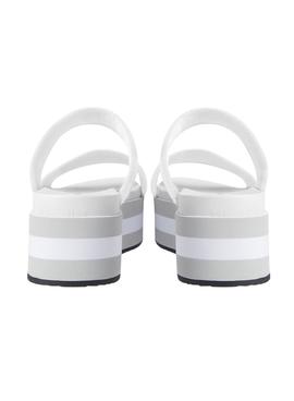 Sandalias Calvin Klein Plataforma Blanca Mujer