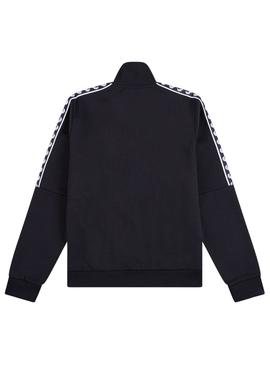 Chaqueta Fred Perry Taped Track Marino Para Hombre