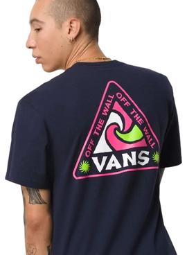 Camiseta Vans Summer Camp Marino Para Hombre
