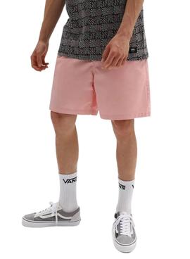 Bermudas Vans Relaxed Elastic Rosa Para Hombre