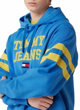 Sudadera Tommy Jeans POP DROP Azul Para Hombre