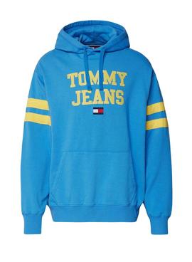 Sudadera Tommy Jeans POP DROP Azul Para Hombre