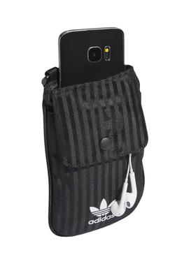 Bandolera Adidas Movil Negro Hombre Y Mujer