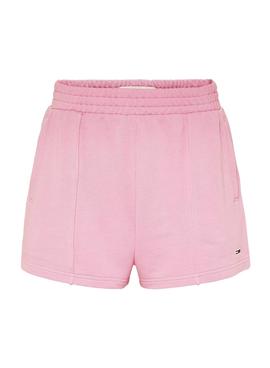 Short Tommy Jeans Essential Rosa Para Mujer