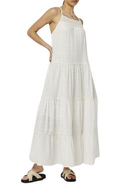 Vestido Superdry Vintage Lace Cami Blanco Mujer