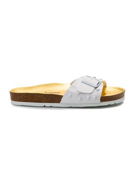 Chanclas Pepe Jeans Oban Studs Blanco Mujer