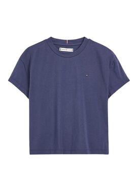 Camiseta Tommy Hilfiger Distintivo  Marino Niño