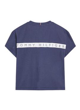 Camiseta Tommy Hilfiger Distintivo  Marino Niño