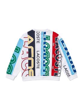 Sudadera Lacoste Estampado Rayas Multicolor Niño