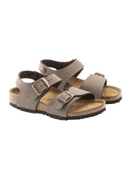 Sandalias Birkenstock New York Tostado Niño y Niña