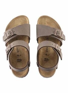 Sandalias Birkenstock New York Tostado Niño y Niña