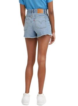 Short Levis Bernal Denim Azul Para Mujer